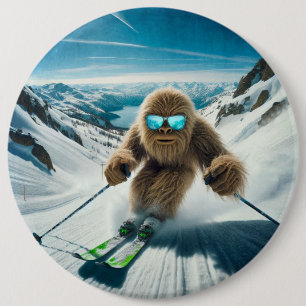 Sasquatch the Skier Button