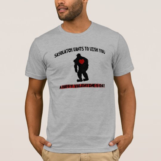Sasquatch Valentines Day T-Shirt