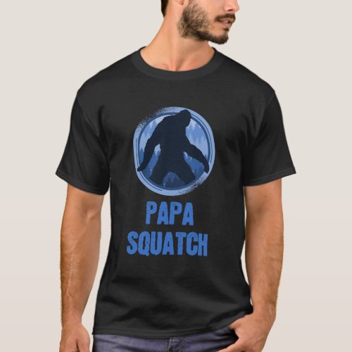 Sasquatch Walking Papa Squatch T_Shirt