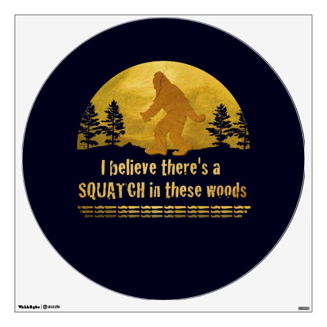 Sasquatch Wall Decal Fat Head (Front)