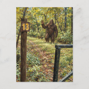 Sasquatch Waves From Trail 13 Postcard