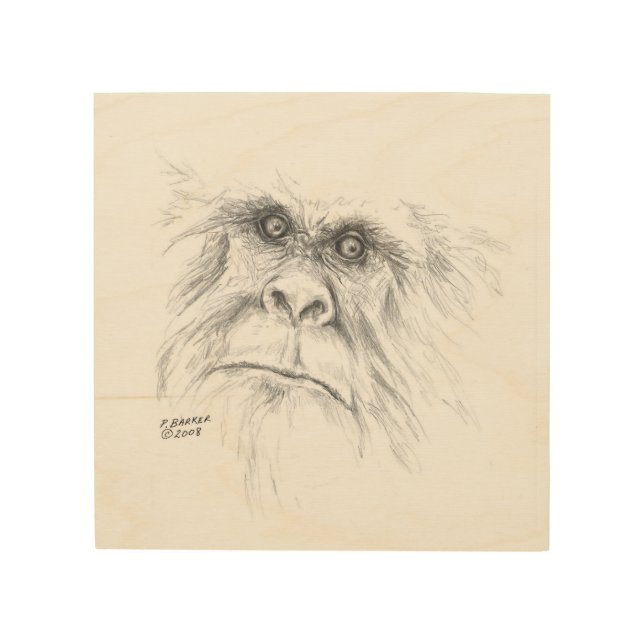 Sasquatch Wood Wall Art (Front)