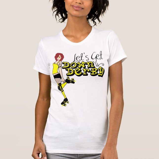 Sass E. Yellow Down & Derby T-Shirt (Front)