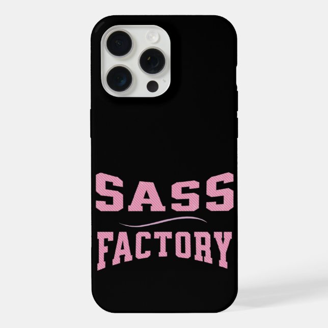 Sass Factory - Funny iPhone Case (Back)