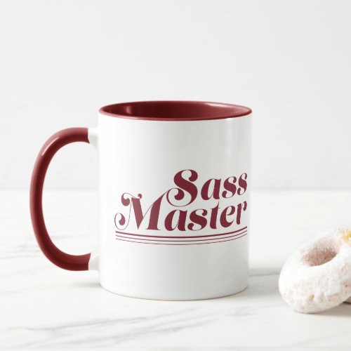 Sass Master Maroon Mug