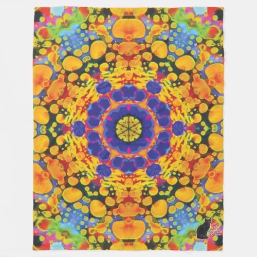 Sassafras Kaleidoscope Fleece Blanket