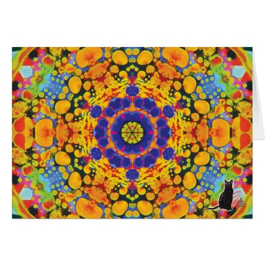 Sassafras Kaleidoscope Greeting Card (Front Horizontal)