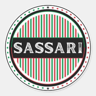 Sassari City Pride Emblem – Italian Identity Classic Round Sticker