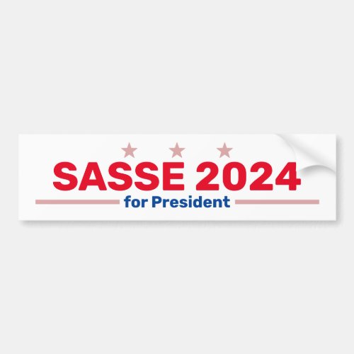 Sasse 2024 bumper sticker