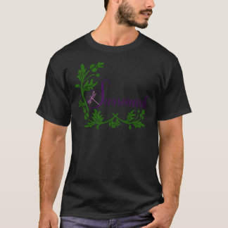 Sassenach dragonfly floral logo Sticker T-Shirt