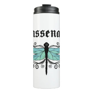 Sassenach Dragonfly Outlander Amber Blue Gift Tee Thermal Tumbler