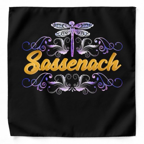 Sassenach Outlander Blue Dragonfly Bandana