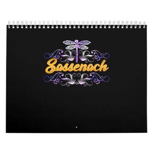 Sassenach Outlander Blue Dragonfly Calendar