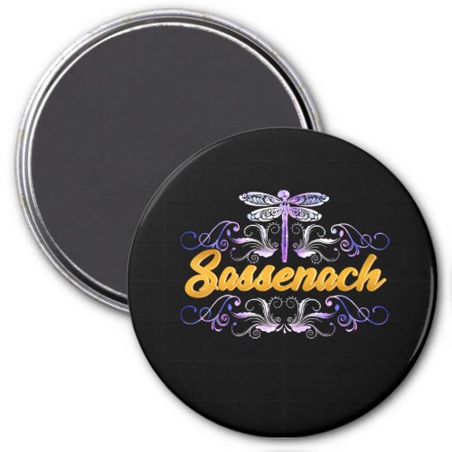 Sassenach Outlander Blue Dragonfly Magnet