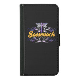 Sassenach Outlander Blue Dragonfly Samsung Galaxy S5 Wallet Case