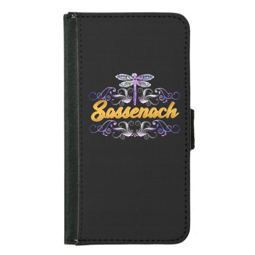 Sassenach Outlander Blue Dragonfly Samsung Galaxy S5 Wallet Case