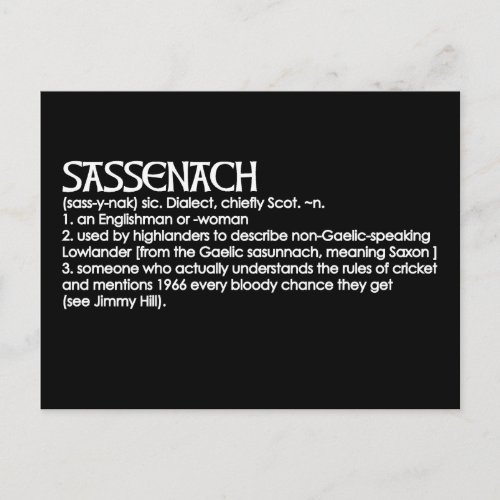 Sassenach Postcard