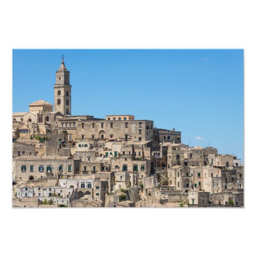 Sassi di Matera city in Italy Photo Print