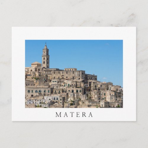 Sassi di Matera city in Italy Postcard