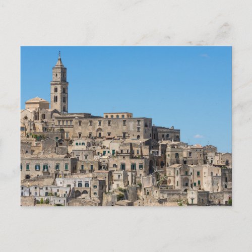 Sassi di Matera city in Italy Postcard