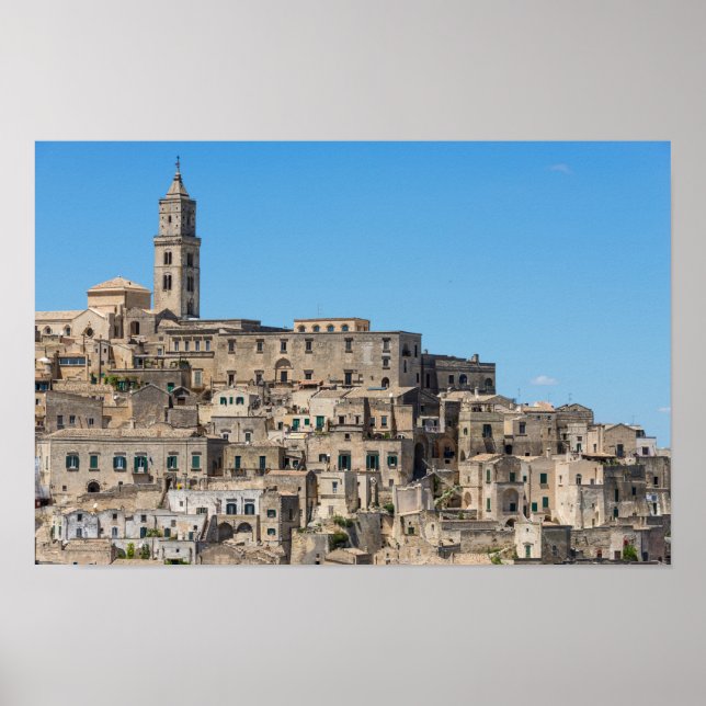 Sassi di Matera city in Italy Poster (Front)