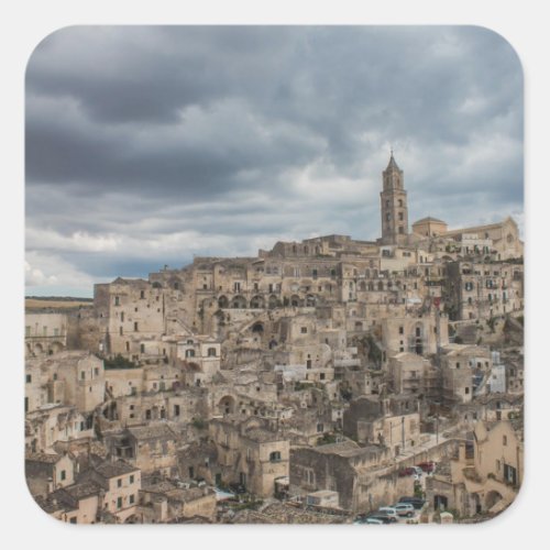 Sassi di Matera Italy Square Sticker