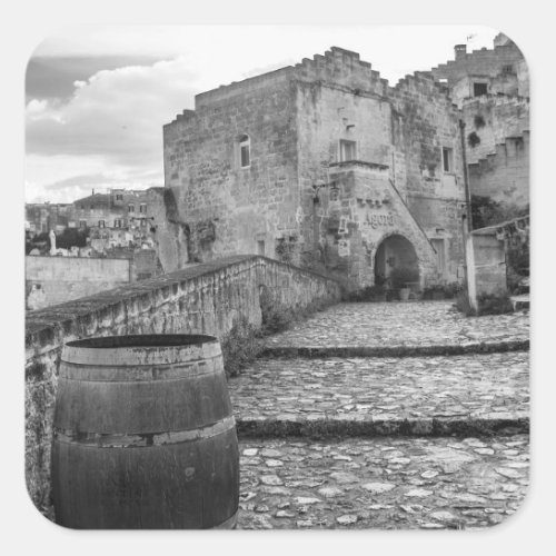 Sassi di Matera Italy Square Sticker