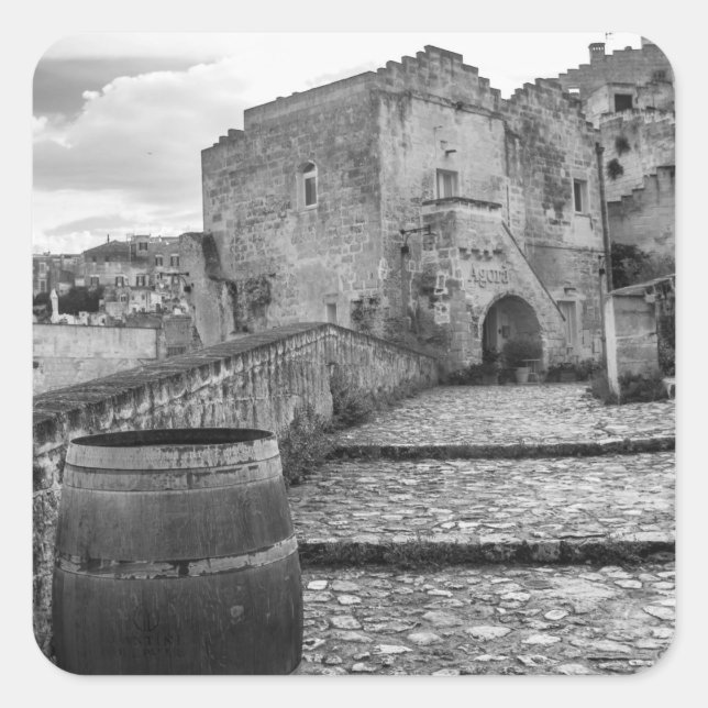 Sassi di Matera, Italy Square Sticker (Front)