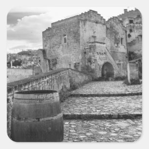 Sassi di Matera, Italy Square Sticker