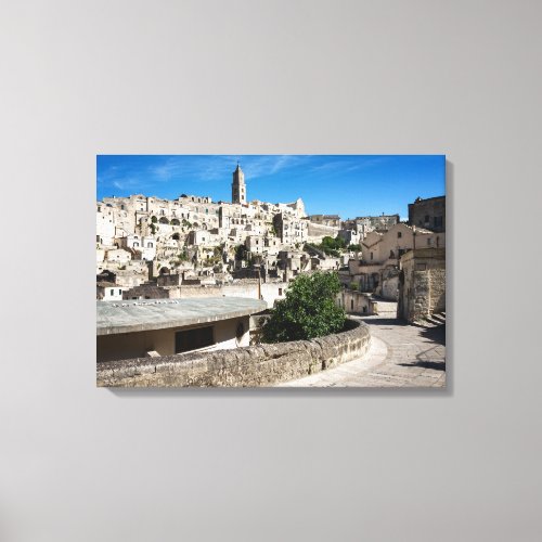 Sassi di Matera old city Canvas Print