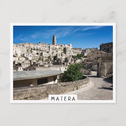 Sassi di Matera old city Postcard