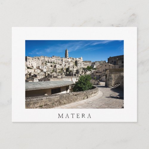 Sassi di Matera old city Postcard