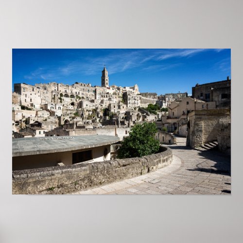 Sassi di Matera old city Poster