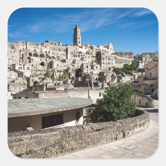 Sassi di Matera old city Square Sticker (Front)