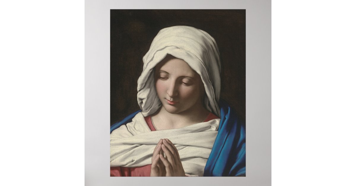 Sassoferrato - Madonna in prayer Poster | Zazzle