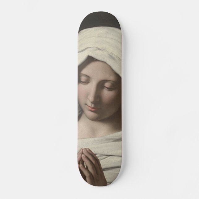 Sassoferrato - Madonna in prayer Skateboard (Front)