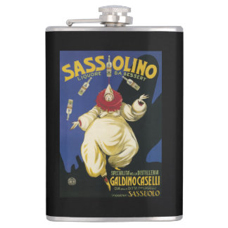 Sassolino Liquore da Dessert Promotional Hip Flask