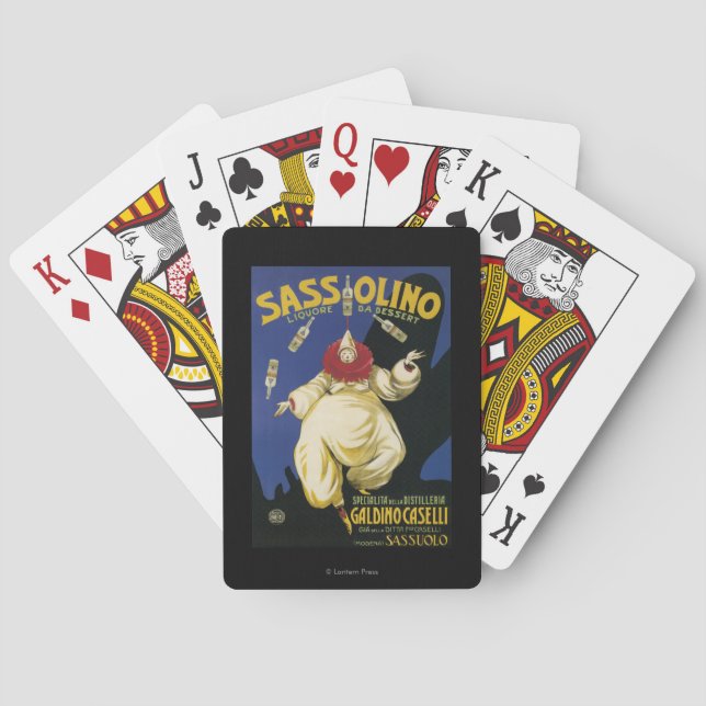 Sassolino Liquore da Dessert Promotional Poker Cards (Back)