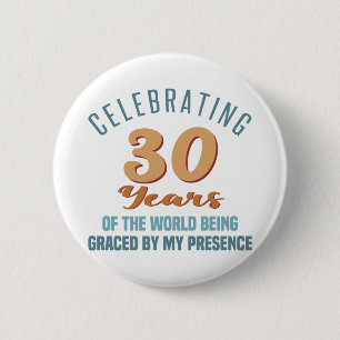 Sassy 30th Birthday Attitude Button