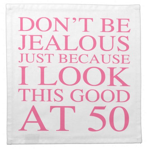 Sassy 50th Birthday For Women Napkin