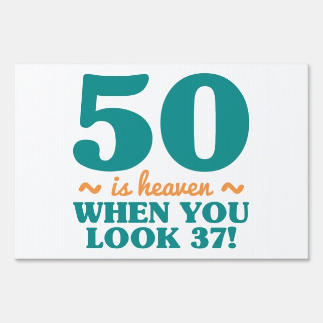 Sassy 50th Birthday Sign (Front)