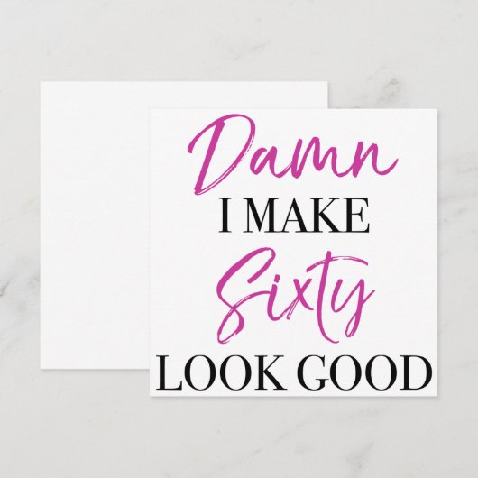 Sassy 60th Birthday (Front/Back)