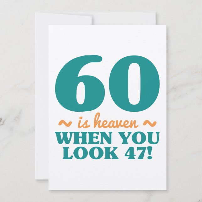 Sassy 60th Birthday Card (Front)