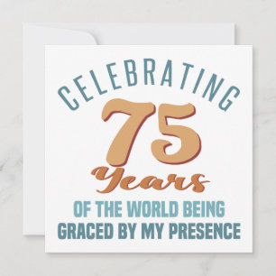 Sassy 75th Birthday Attitude Card