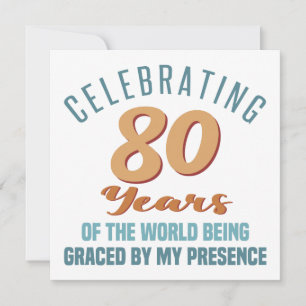 Sassy 80th Birthday Attitude Card