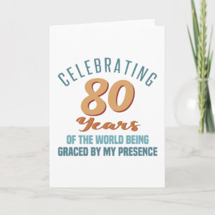 Sassy 80th Birthday Attitude Card