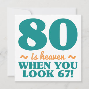 Sassy 80th Birthday Card