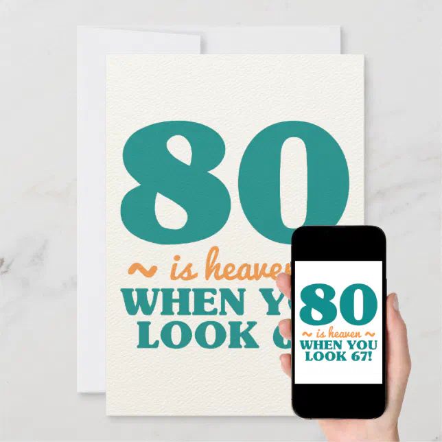 Sassy 80th Birthday Card | Zazzle