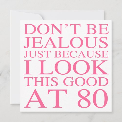 Sassy 80th Birthday For Women Card