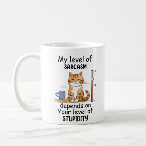 Sassy and Cute Orange Cat  Coffee Mug